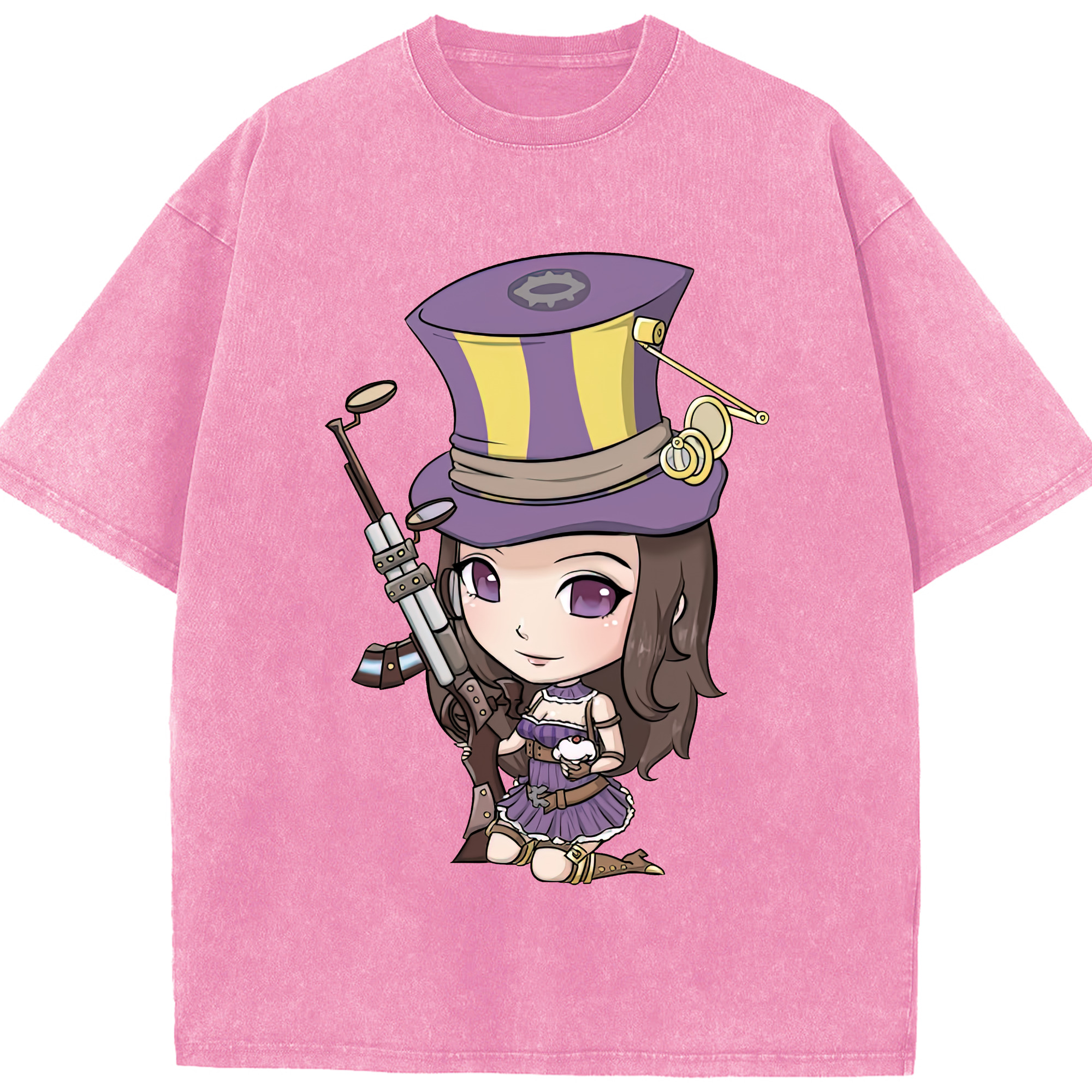 リーグ・オブ・レジェンド League of Legends LOL 綿100% ヴィンテージ風 半袖Tシャツ（フロントプリント）